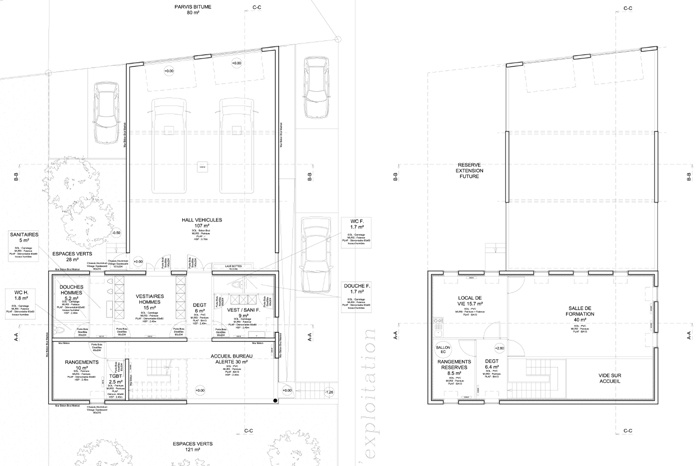 Centre de Secours et d'Incendie de SCHWINDRATZHEIM (67) : SCHWIN Plan 02