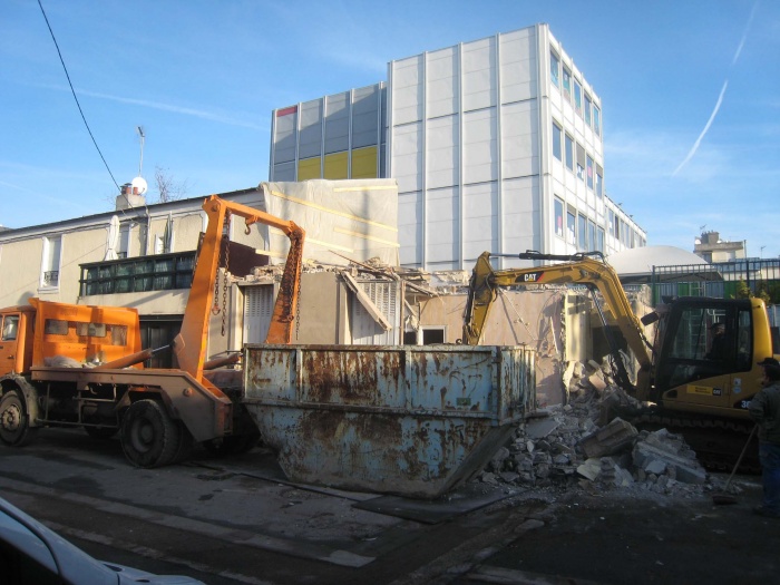 Maison de ville contemporaine  Saint-Ouen : dmolition copie