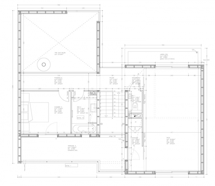 Maison au Dojo - Construction  ossature bois (78)